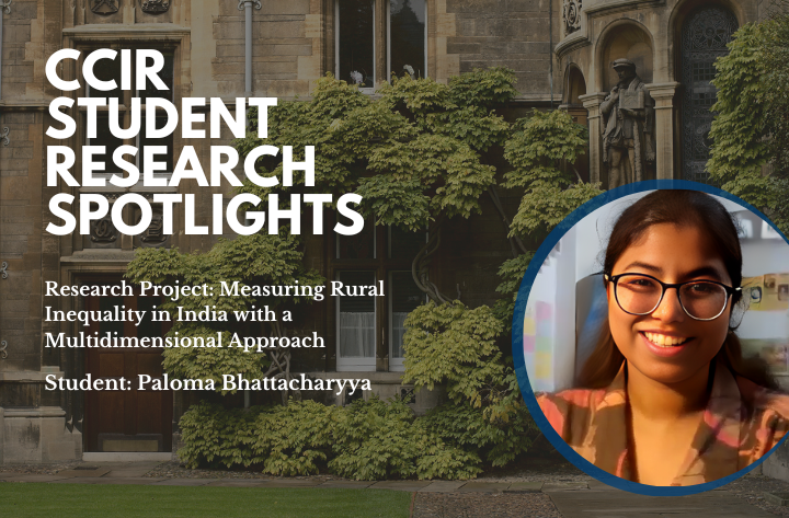 High School Student Researcher Paloma on Multidimensional Reassessments Inequalities in India - CCIR