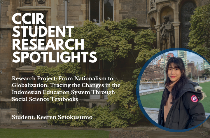 High School Student Researcher Keeren on Tracing Changes In Education Through Social Science Textbooks - CCIR