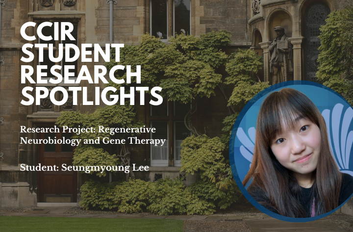 High School Student Researcher Seungmyoung on Regenerative Neurobiology - CCIR