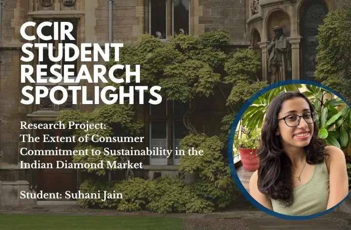 High School Student Researcher Suhani On The Extent To Which Consumers Are Committed To Sustainability - CCIR