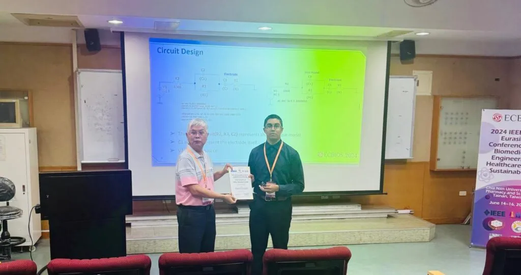 Arnav Reddy Wins Best Paper Award at IEEE EEBIOS 2024