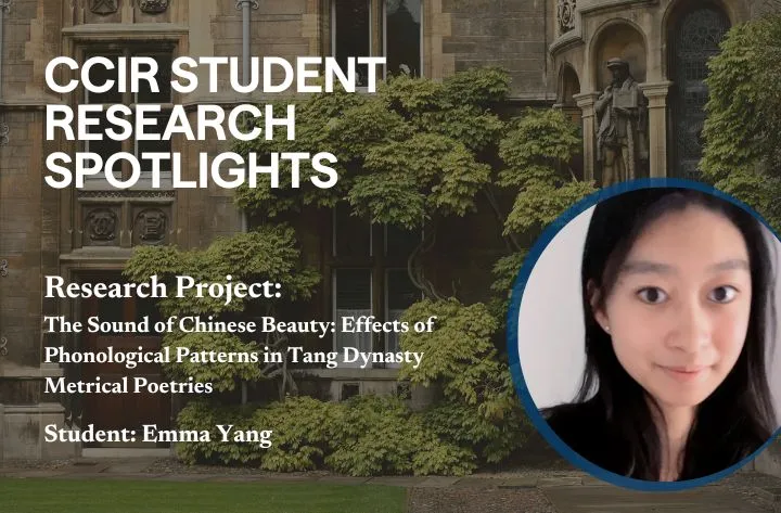 High School Student Researcher Emma On Effects Of Phonological Patterns In Tang Dynasty Metrical Poetries