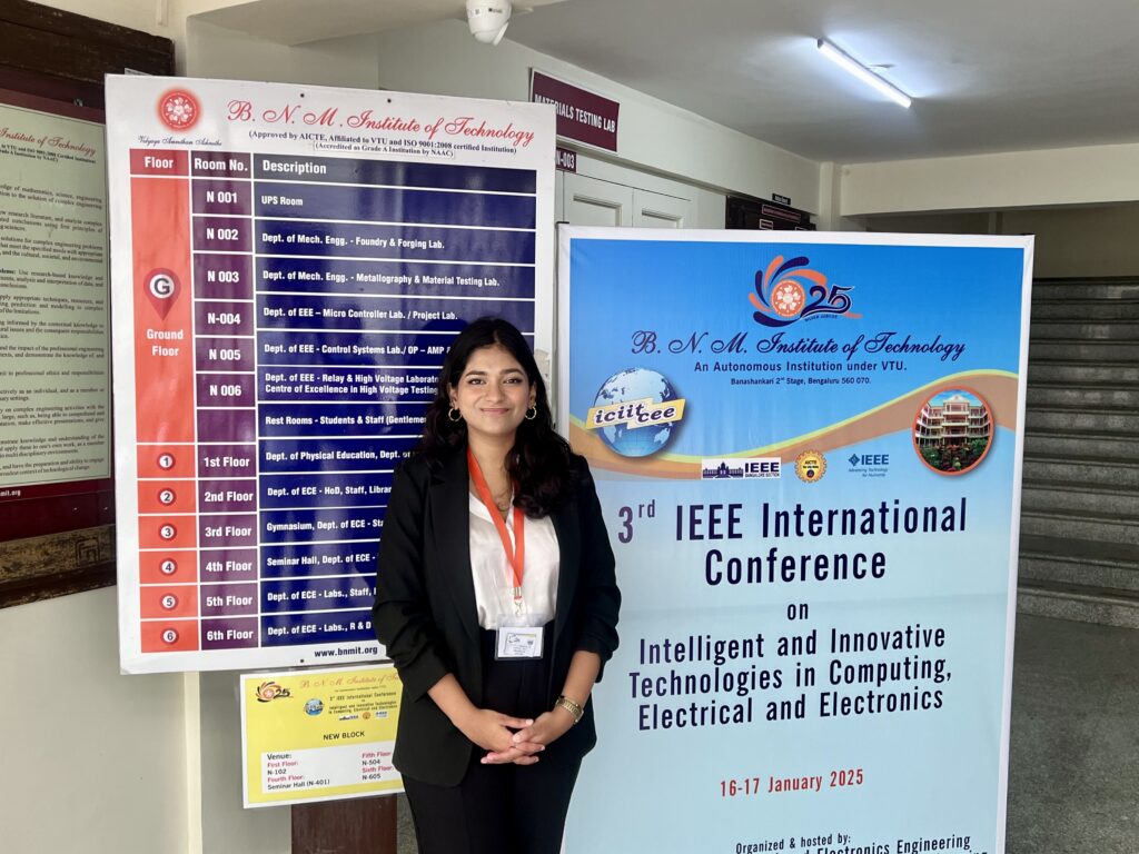 High School Student Researcher Aadya Goel Presented At IEEE ICIITCEE