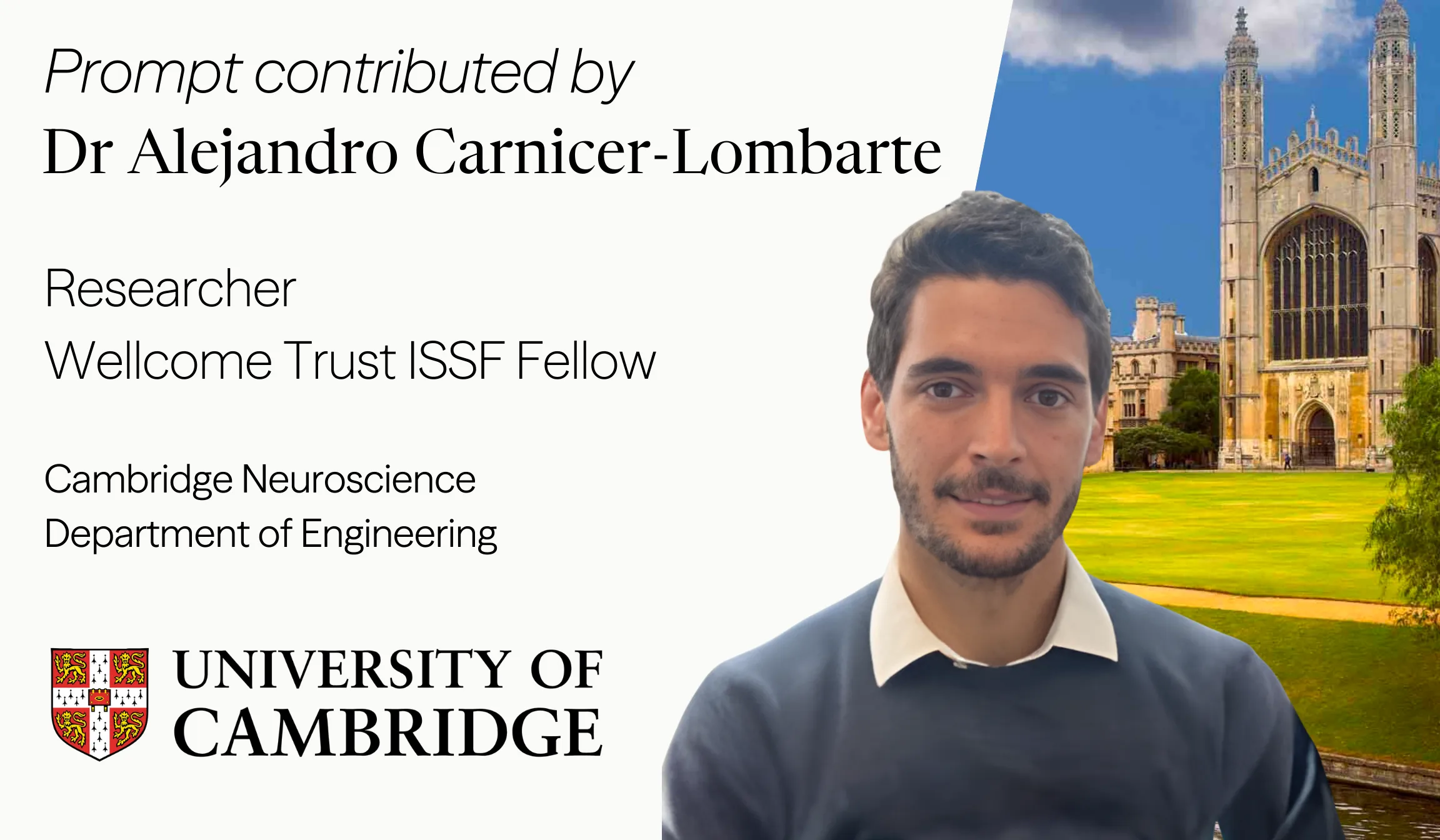 Dr. Alejandro Carnicer-Lombarte | Cambridge Neuroscience Researcher