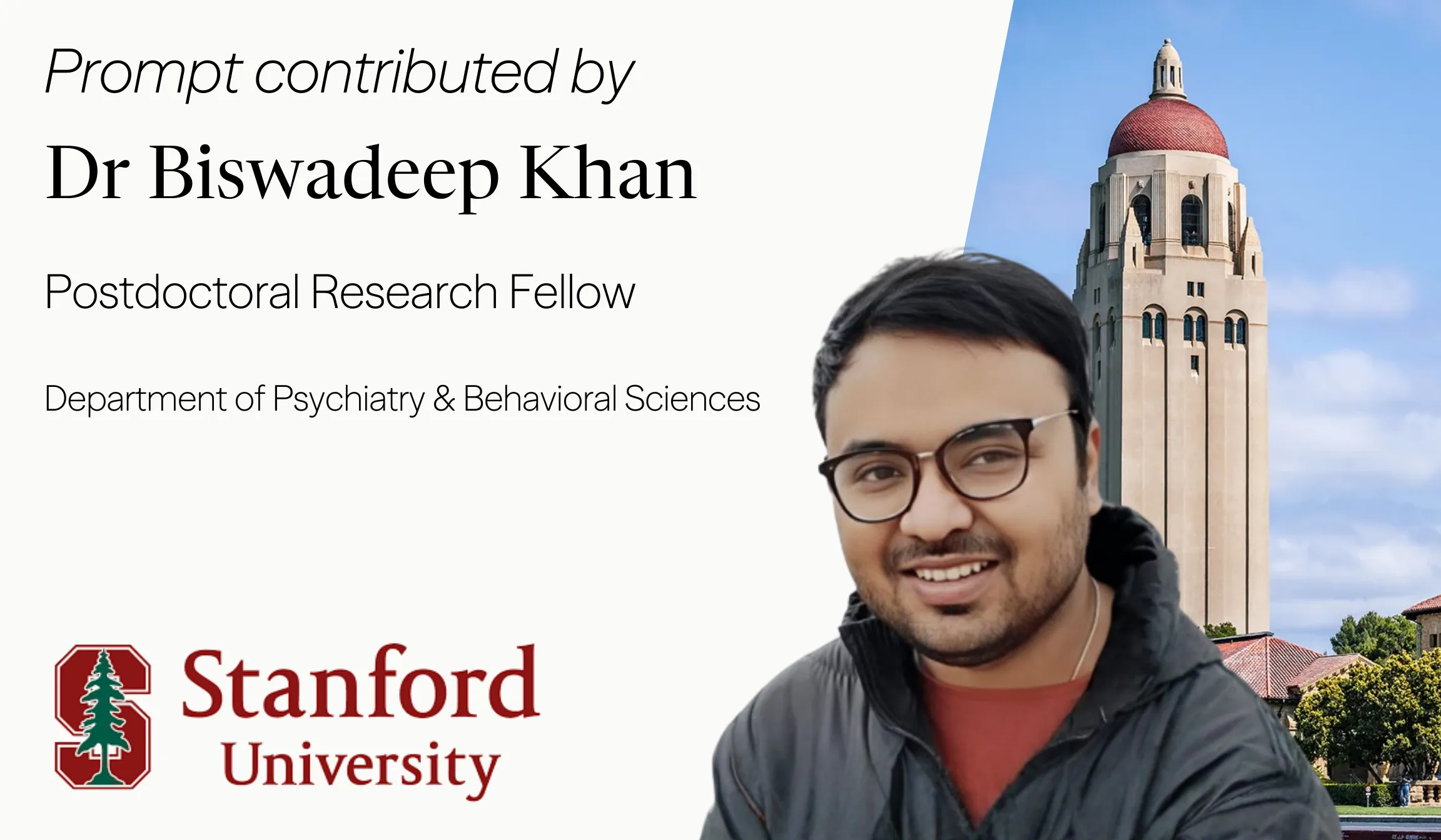 Dr. Biswadeep Khan | Stanford Postdoctoral Research Fellow