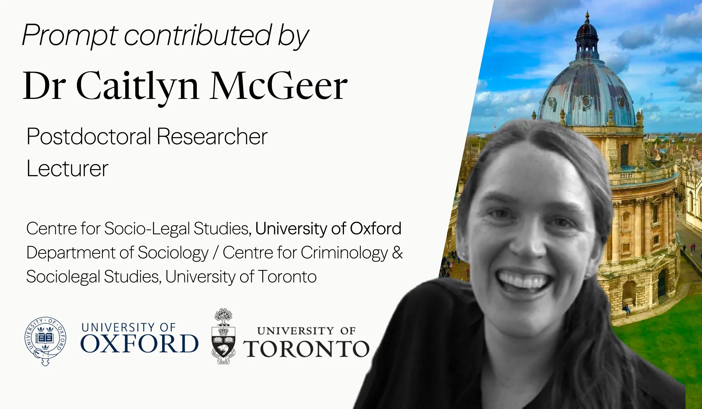 Dr. Caitlyn McGeer | Oxford and Toronto AI Accountability Researcher