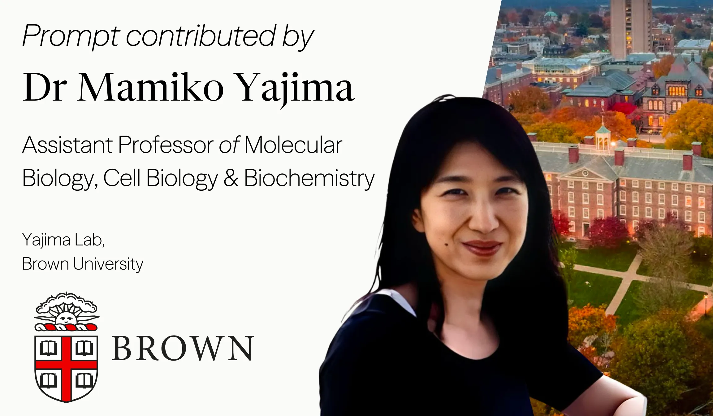 Dr. Mamiko Yajima | Brown University Molecular Biology Professor