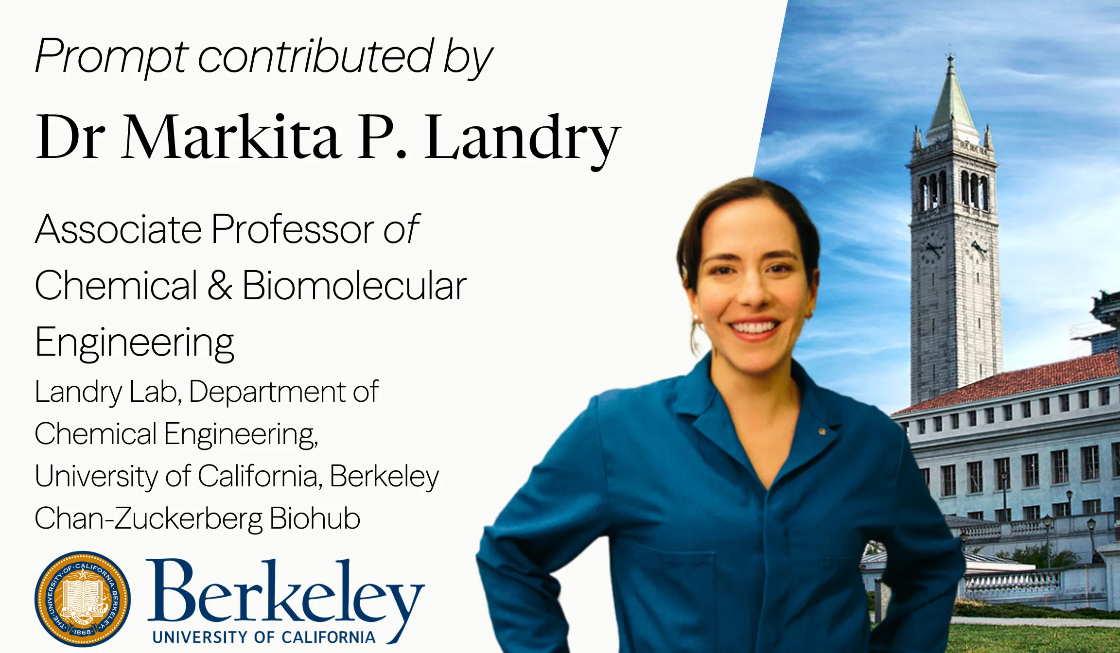 Dr. Markita P. Landry | UC Berkeley Chemical Engineering Professor