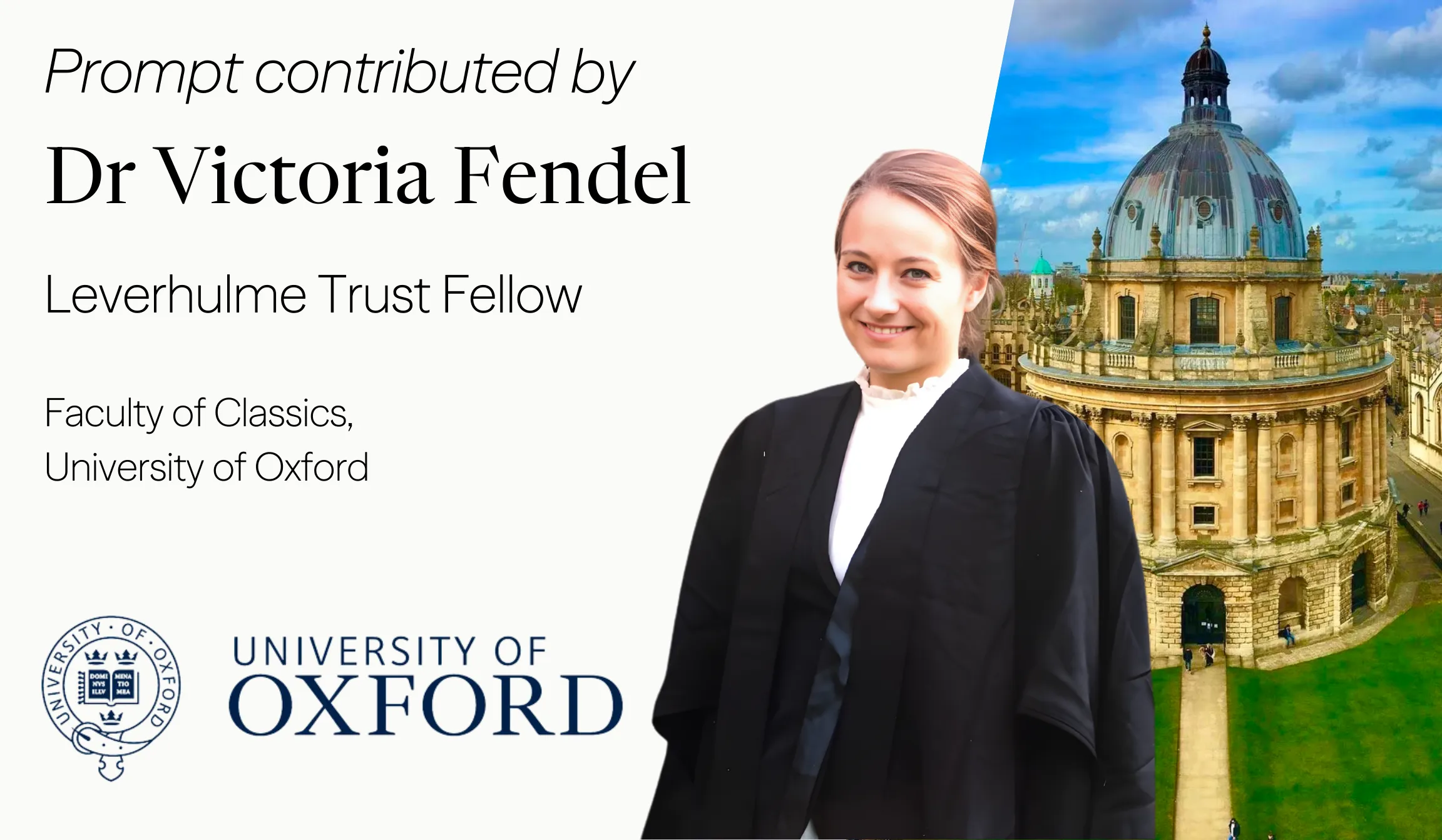 Dr. Victoria Fendel | Oxford Leverhulme Trust Fellow