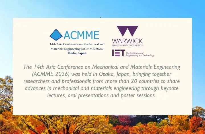 ACMME 2026 | Asia Conference on Mechanical and Materials Engineering