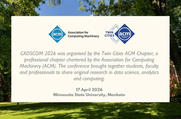CADSCOM 2026 | ACM Data Science, Analytics and Computing Conference